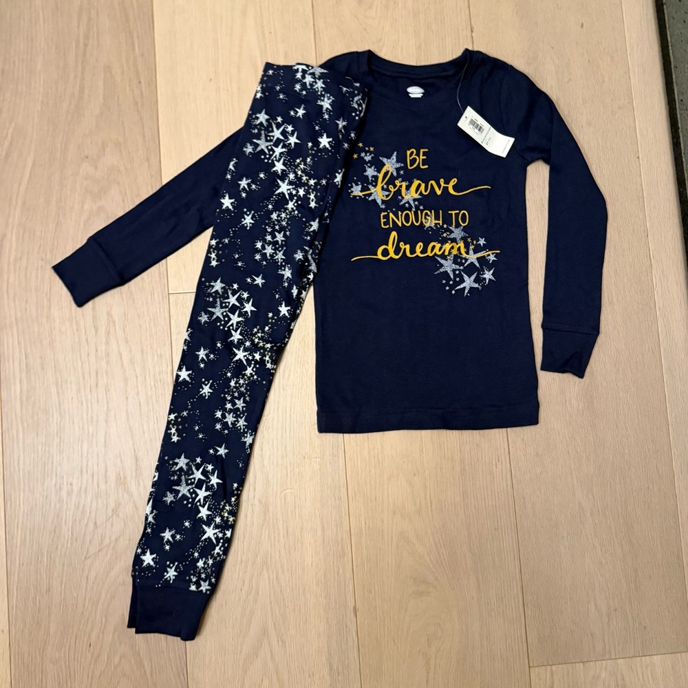 Old Navy Blue Star Print Pajama Set